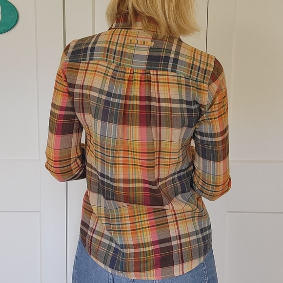 GAP Popover Button Down Shirt Fall Paid Size S #692596 - Picture 6 of 13